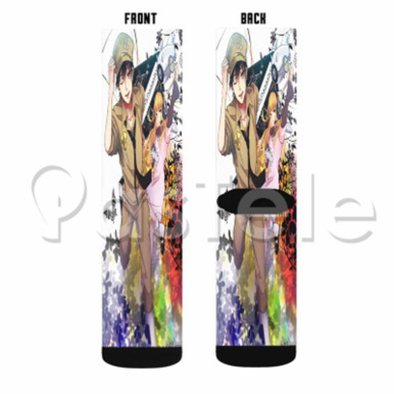 Gunjou no Magmel Custom Sublimation Personalized Printed Socks Polyester Acrylic Nylon Spandex