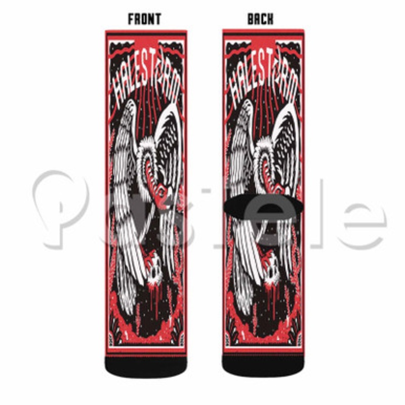 Halestorm Custom Sublimation Personalized Printed Socks Polyester Acrylic Nylon Spandex