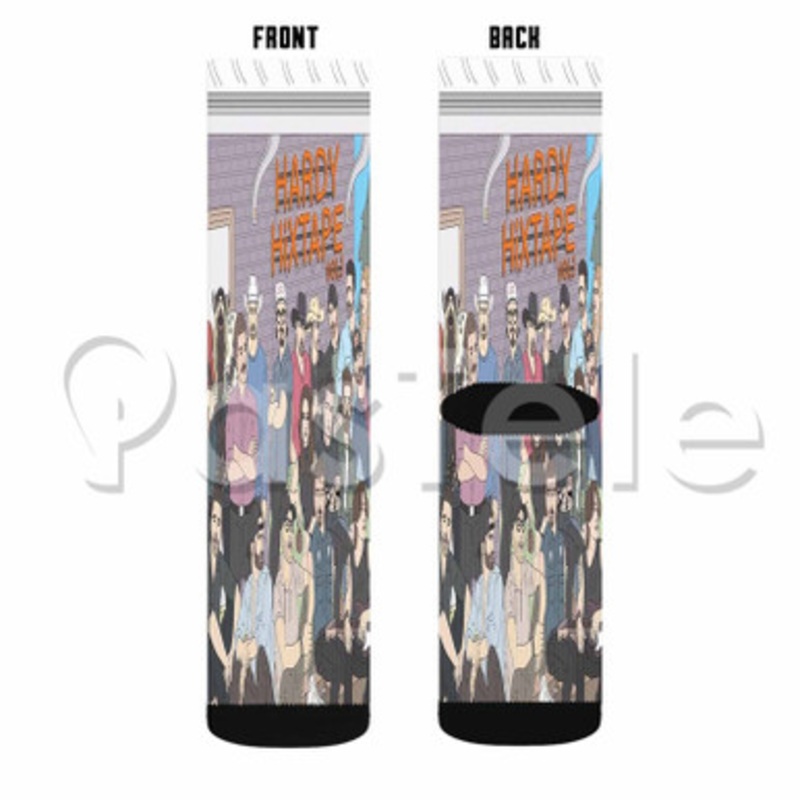Hardy Nothin Out Here Custom Sublimation Personalized Printed Socks Polyester Acrylic Nylon Spandex