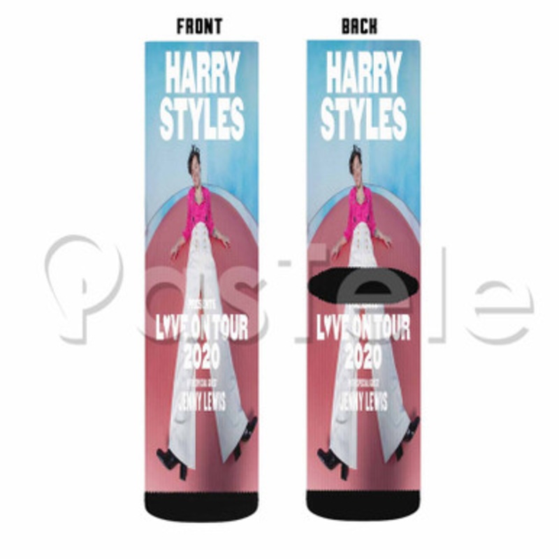 Harry Styles Love on Tour Custom Sublimation Personalized Printed Socks Polyester Acrylic Nylon Spandex