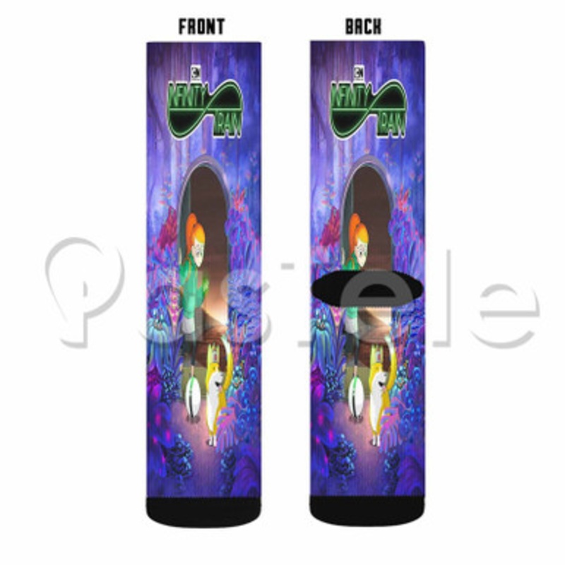 Infinity Train Custom Sublimation Personalized Printed Socks Polyester Acrylic Nylon Spandex