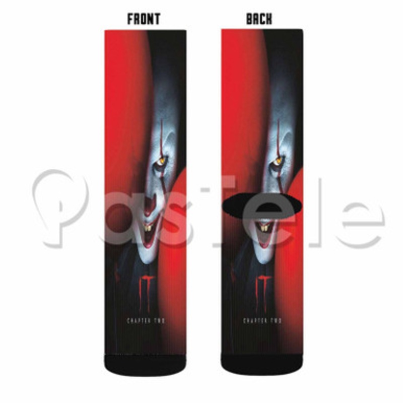 IT Chapter 2 Balloons Custom Sublimation Personalized Printed Socks Polyester Acrylic Nylon Spandex