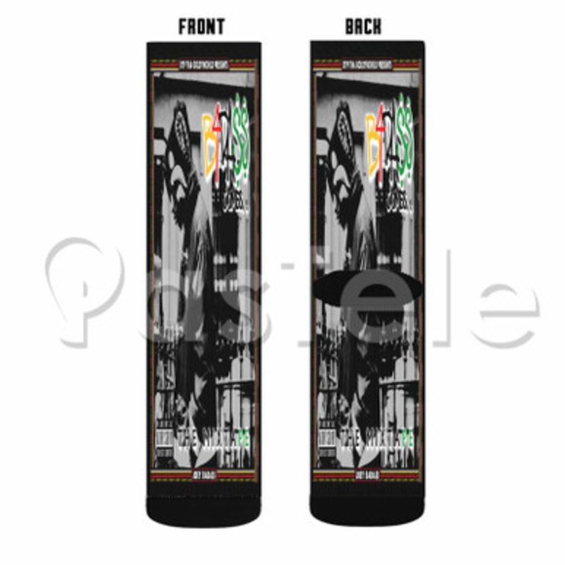 Joey Badass Custom Sublimation Personalized Printed Socks Polyester Acrylic Nylon Spandex