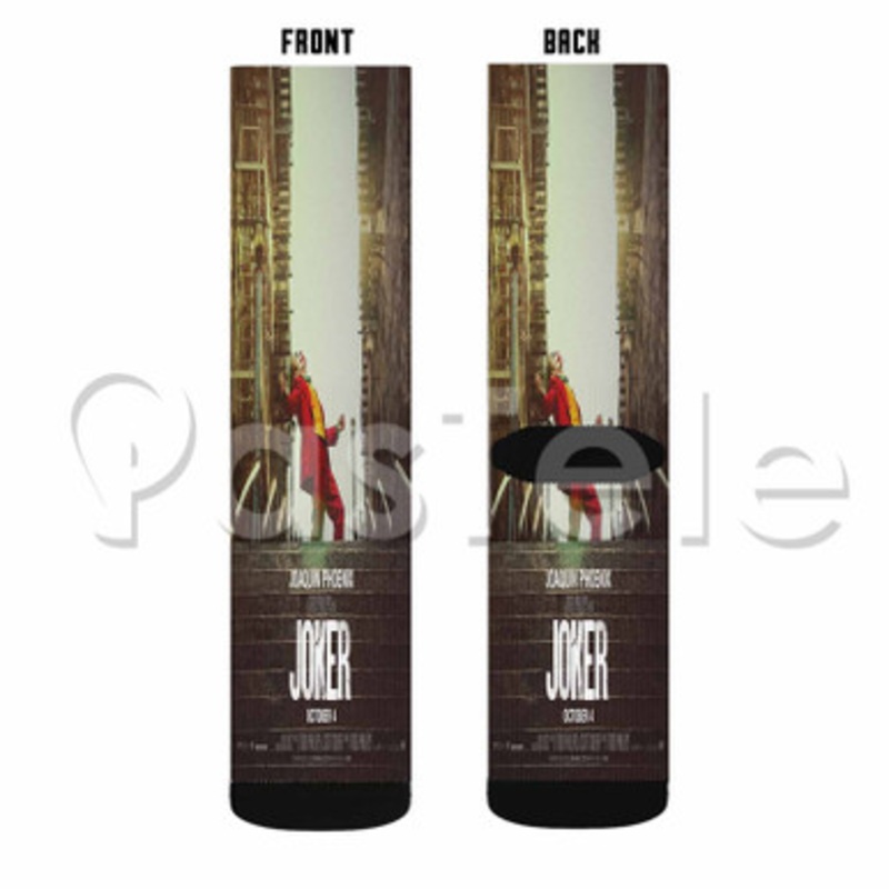 Joker Custom Sublimation Personalized Printed Socks Polyester Acrylic Nylon Spandex