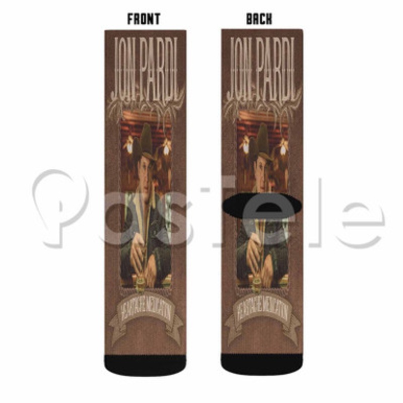 Jon Pardi Heartache Medication Custom Sublimation Personalized Printed Socks Polyester Acrylic Nylon Spandex