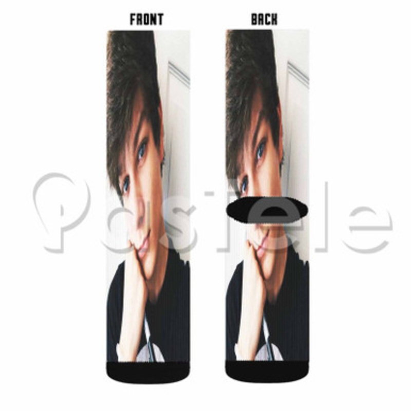 jonas bridges Custom Sublimation Personalized Printed Socks Polyester Acrylic Nylon Spandex