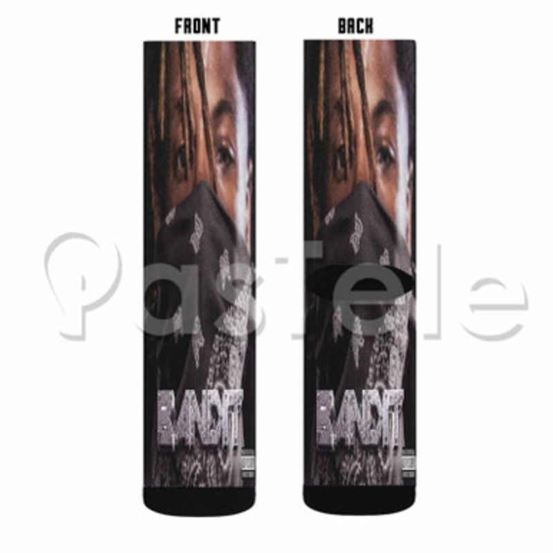 Juice Wrld Young Boy Bandit Custom Sublimation Personalized Printed Socks Polyester Acrylic Nylon Spandex