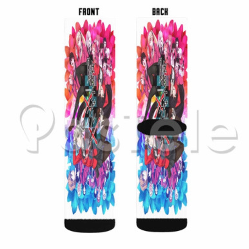 Kakegurui Season 2 Custom Sublimation Personalized Printed Socks Polyester Acrylic Nylon Spandex