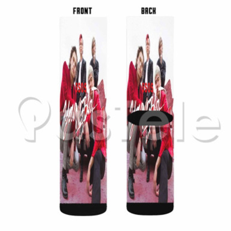 5sos Custom Sublimation Personalized Printed Socks Polyester Acrylic Nylon Spandex