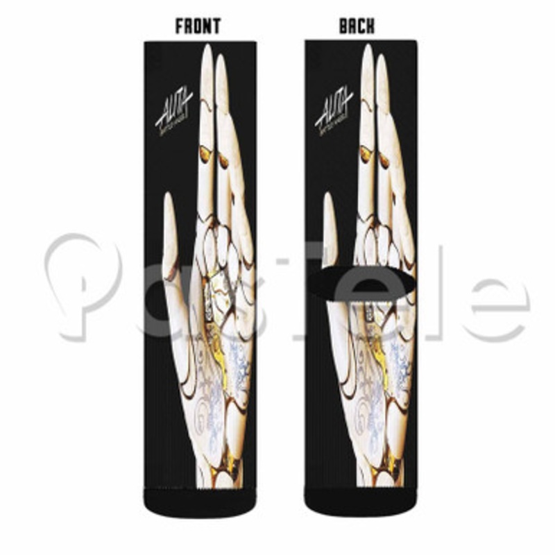 Alita Battle Angel Steelbook Custom Sublimation Personalized Printed Socks Polyester Acrylic Nylon Spandex