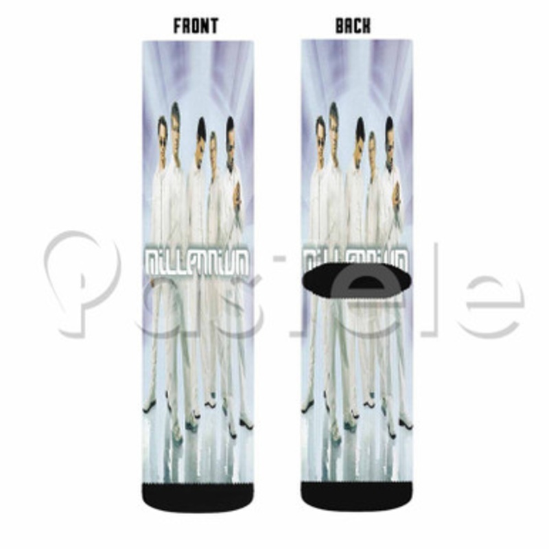 Backstreet Boys Millennium Custom Sublimation Personalized Printed Socks Polyester Acrylic Nylon Spandex