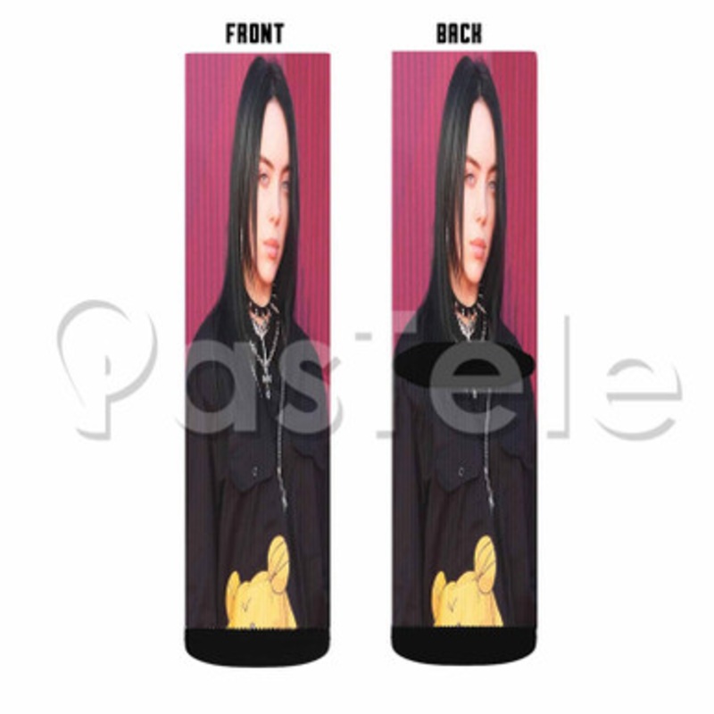 Billie Eilis 2 Custom Sublimation Personalized Printed Socks Polyester Acrylic Nylon Spandex