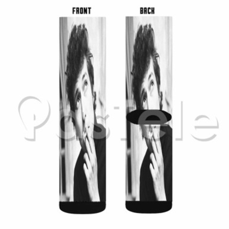 Bob Dylan Custom Sublimation Personalized Printed Socks Polyester Acrylic Nylon Spandex