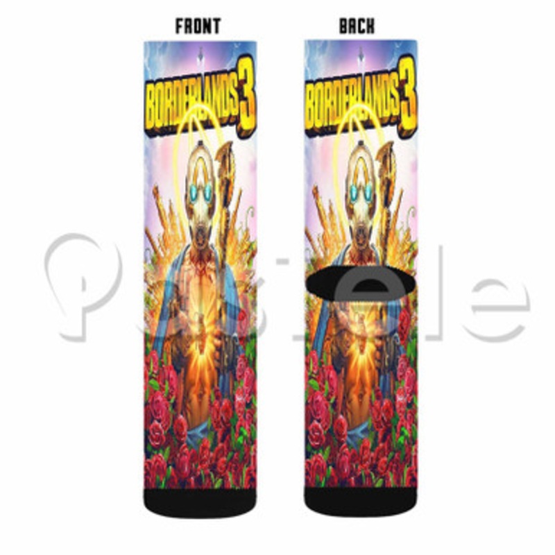 Borderlands 3 Custom Sublimation Personalized Printed Socks Polyester Acrylic Nylon Spandex