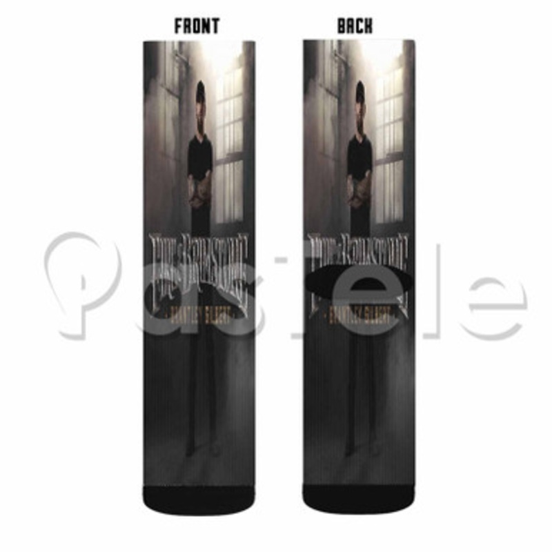 Brantley Gilbert Fire Brimstone Custom Sublimation Personalized Printed Socks Polyester Acrylic Nylon Spandex