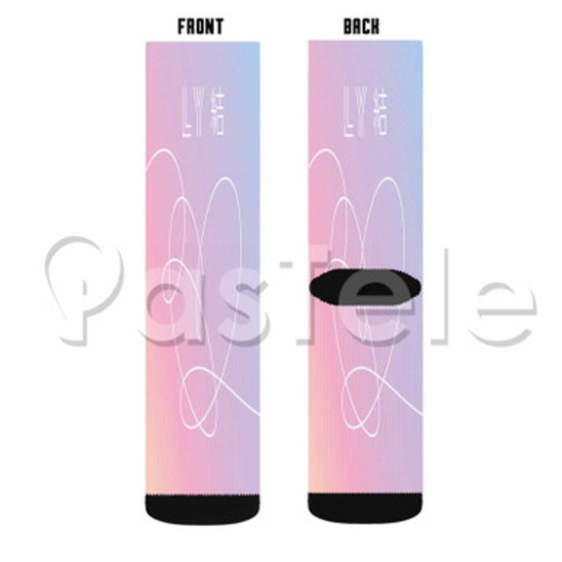 BTS LOVE YOURSELF ANSWER Custom Sublimation Personalized Printed Socks Polyester Acrylic Nylon Spandex