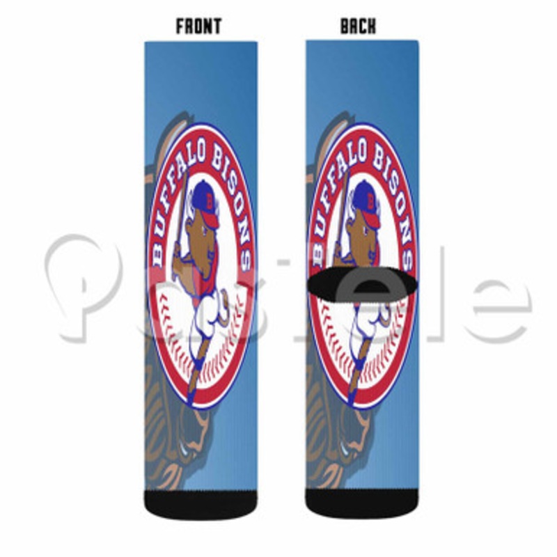 Buffalo Bisons Custom Sublimation Personalized Printed Socks Polyester Acrylic Nylon Spandex