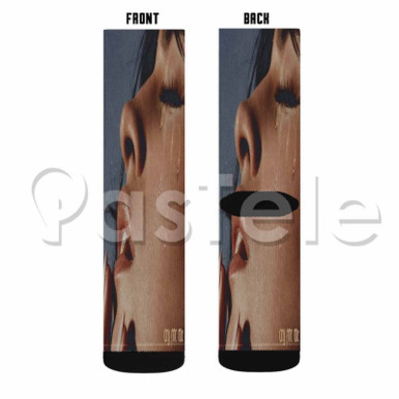 Camila Cabello Cry For Me Custom Sublimation Personalized Printed Socks Polyester Acrylic Nylon Spandex