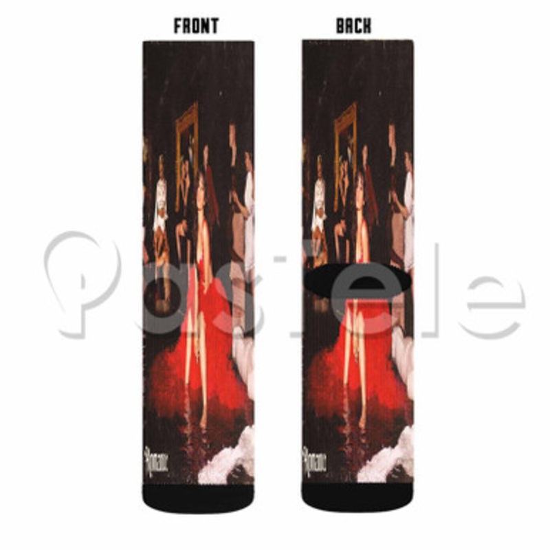 Camila Cabello Romance Custom Sublimation Personalized Printed Socks Polyester Acrylic Nylon Spandex