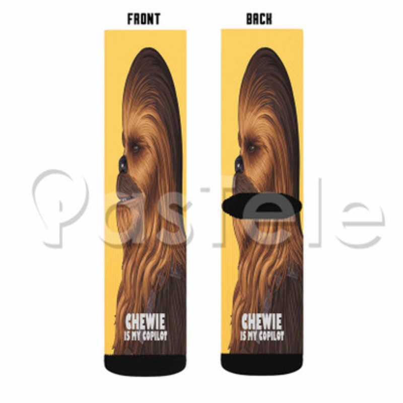 Chewbacca Custom Sublimation Personalized Printed Socks Polyester Acrylic Nylon Spandex