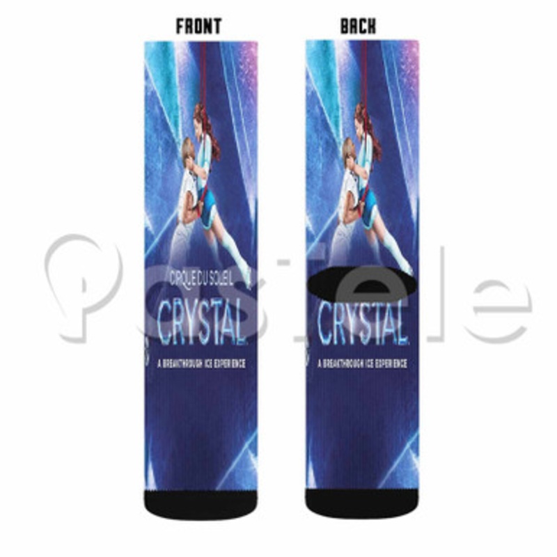 Cirque du Soleil Crystal 2 Custom Sublimation Personalized Printed Socks Polyester Acrylic Nylon Spandex