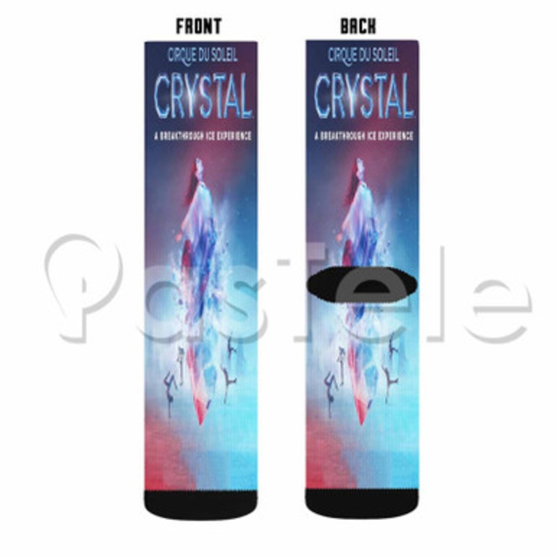 Cirque du Soleil Crystal Custom Sublimation Personalized Printed Socks Polyester Acrylic Nylon Spandex