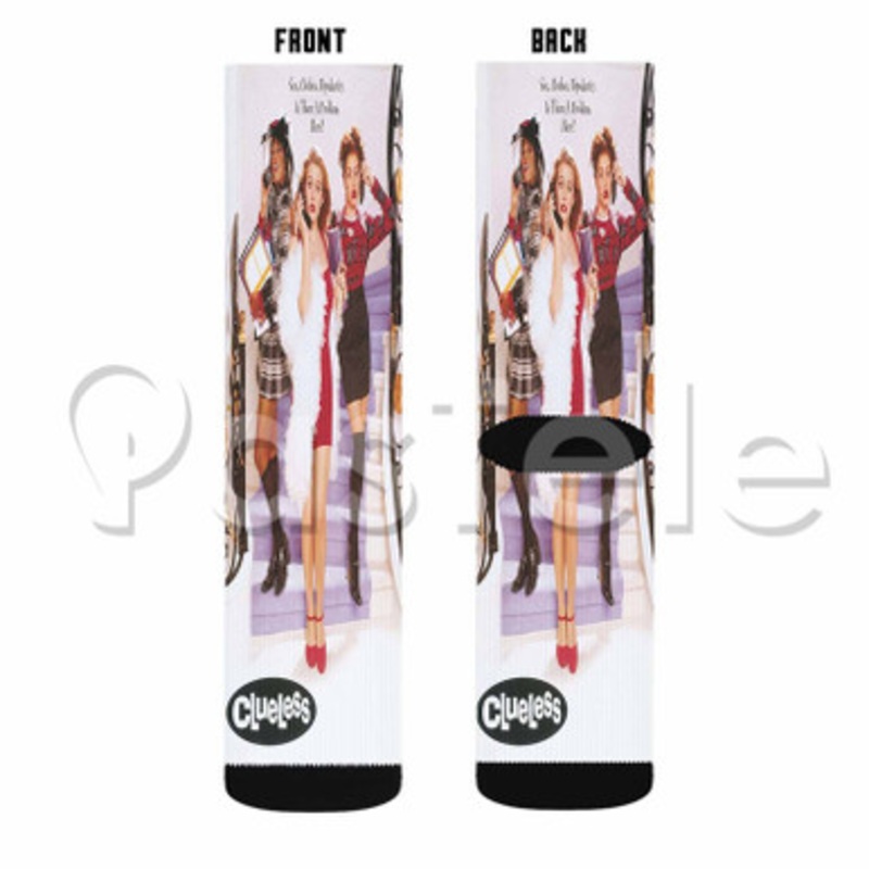 Clueless Custom Sublimation Personalized Printed Socks Polyester Acrylic Nylon Spandex