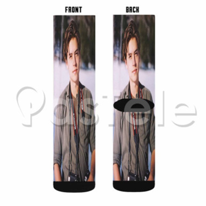 Cole Sprouse Music Custom Sublimation Personalized Printed Socks Polyester Acrylic Nylon Spandex
