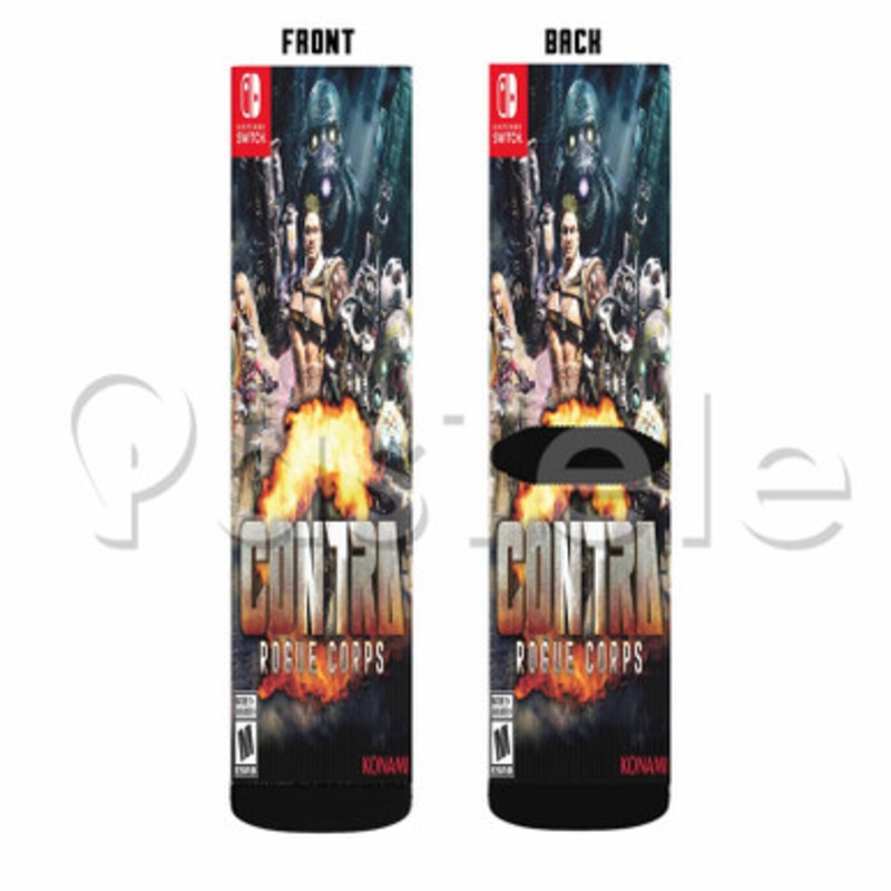 Contra Rogue Corps Custom Sublimation Personalized Printed Socks Polyester Acrylic Nylon Spandex