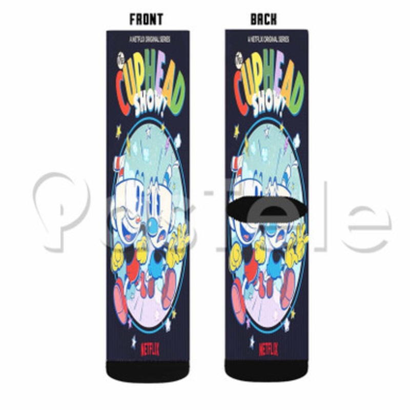 Cuphead Custom Sublimation Personalized Printed Socks Polyester Acrylic Nylon Spandex