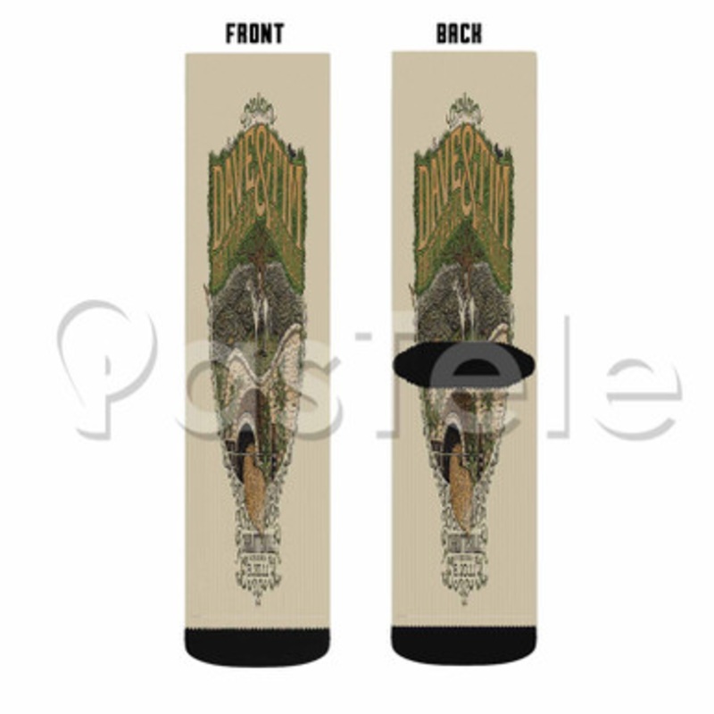 dave matthews band 2 Custom Sublimation Personalized Printed Socks Polyester Acrylic Nylon Spandex
