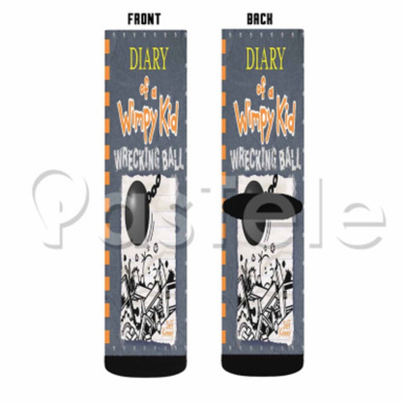 Diary of a Wimpy Kid Wrecking Ball Custom Sublimation Personalized Printed Socks Polyester Acrylic Nylon Spandex