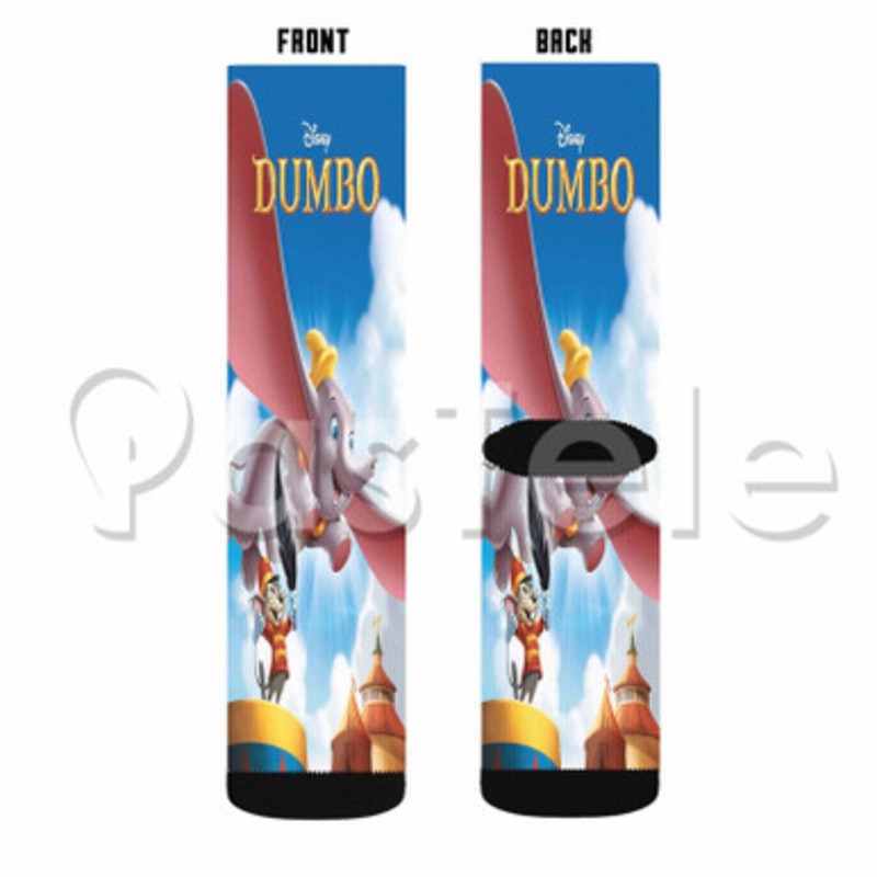 Disney Dumbo The Movie Custom Sublimation Personalized Printed Socks Polyester Acrylic Nylon Spandex