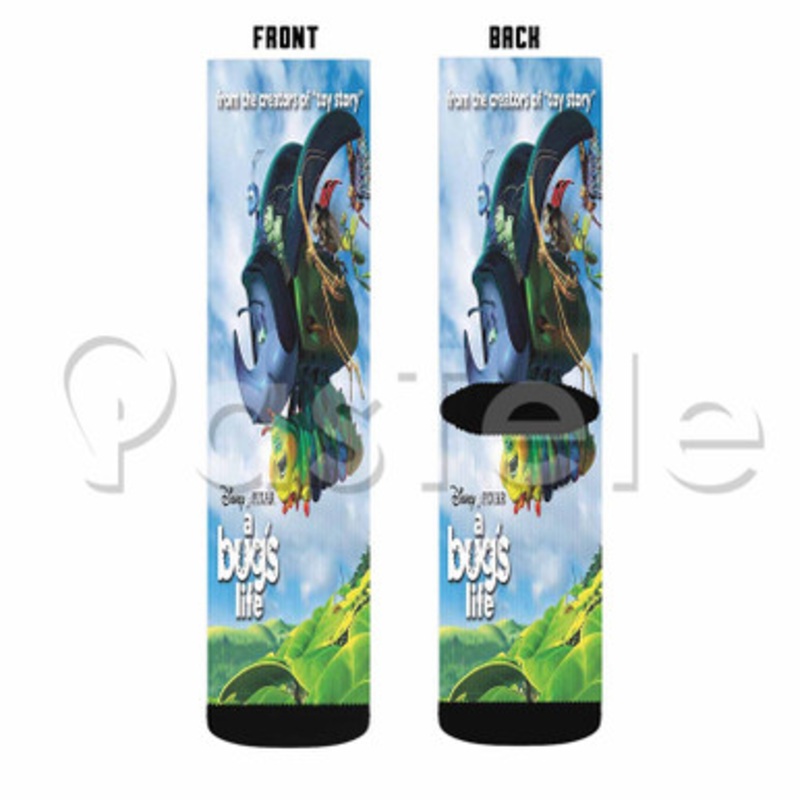 Disney Pixar s A Bug s Life Custom Sublimation Personalized Printed Socks Polyester Acrylic Nylon Spandex