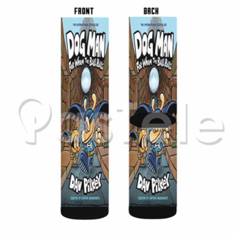 Dog Man For Whom the Ball Rolls Custom Sublimation Personalized Printed Socks Polyester Acrylic Nylon Spandex