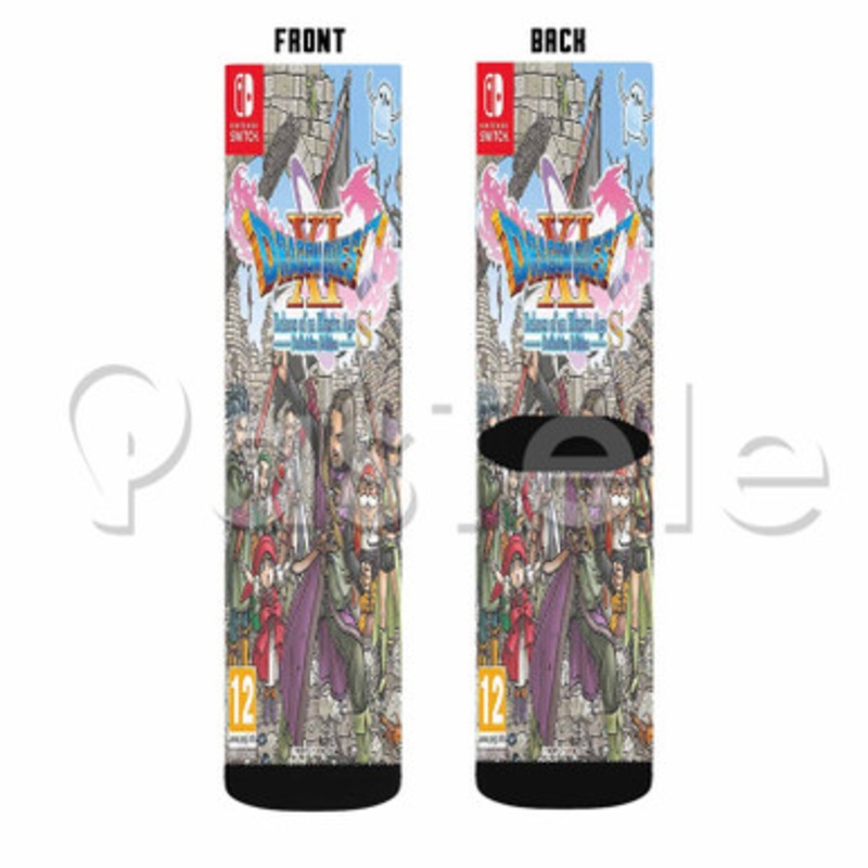 Dragon Quest XI S Echoes of an Elusive Age Custom Sublimation Personalized Printed Socks Polyester Acrylic Nylon Spandex