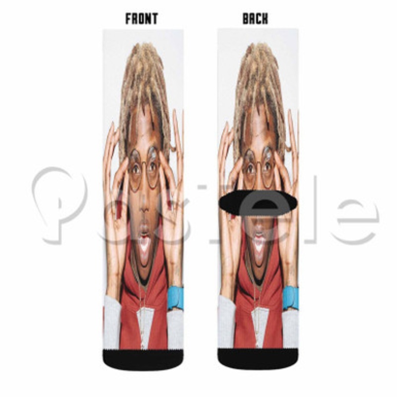 Famous Dex Music Custom Sublimation Personalized Printed Socks Polyester Acrylic Nylon Spandex