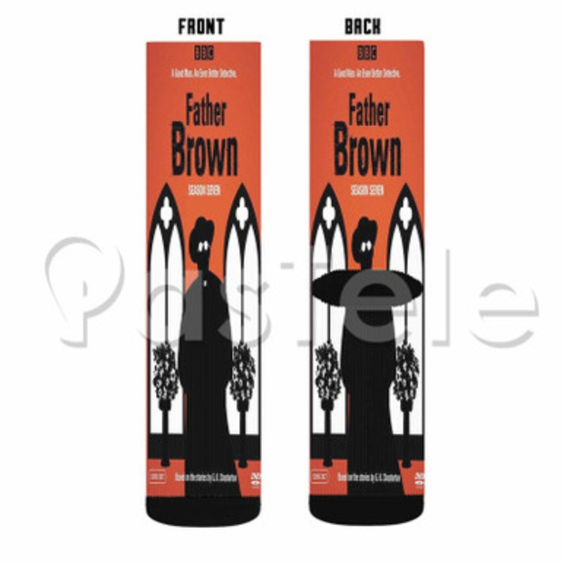 Father Brown Season 7 Custom Sublimation Personalized Printed Socks Polyester Acrylic Nylon Spandex