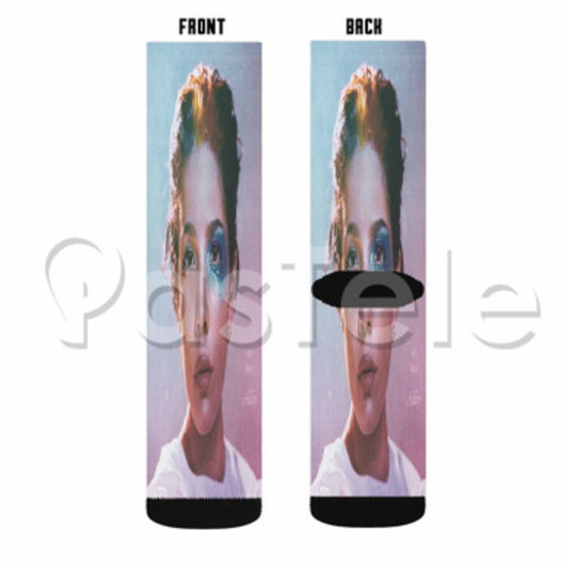 Halsey Manic Custom Sublimation Personalized Printed Socks Polyester Acrylic Nylon Spandex