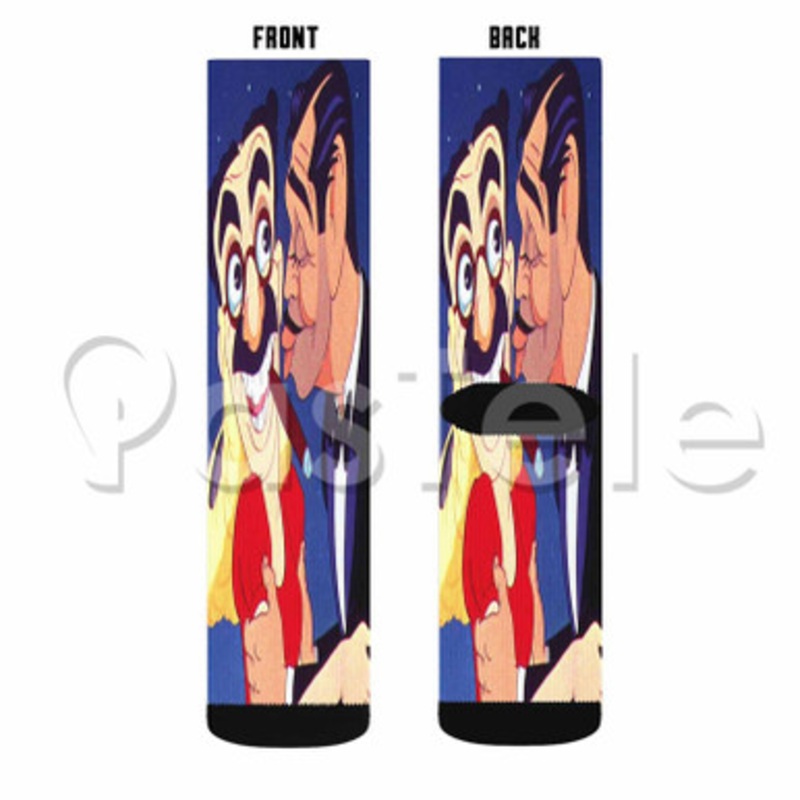 Hollywood Steps Out Custom Sublimation Personalized Printed Socks Polyester Acrylic Nylon Spandex