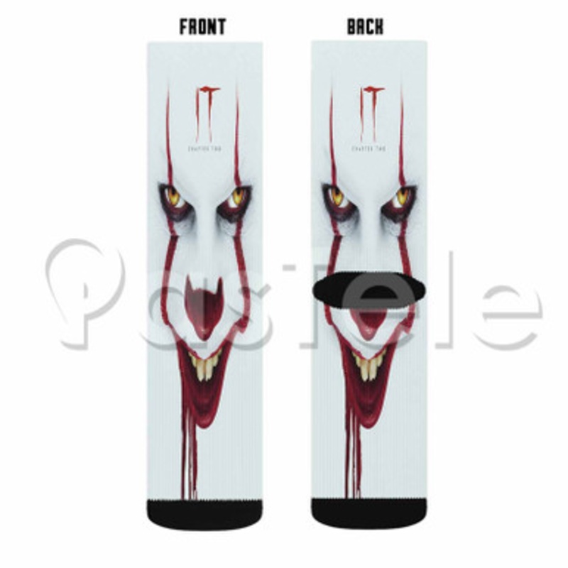 IT Chapter 2 Custom Sublimation Personalized Printed Socks Polyester Acrylic Nylon Spandex