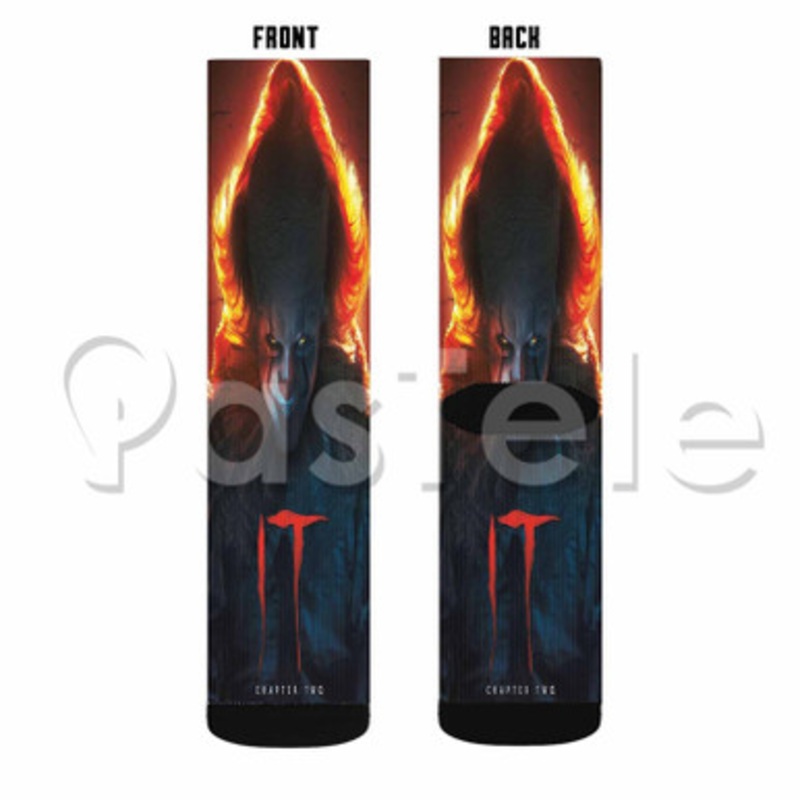 IT Chapter 2 Movie Custom Sublimation Personalized Printed Socks Polyester Acrylic Nylon Spandex