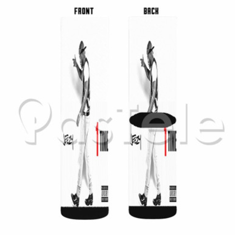 Jeezy Custom Sublimation Personalized Printed Socks Polyester Acrylic Nylon Spandex