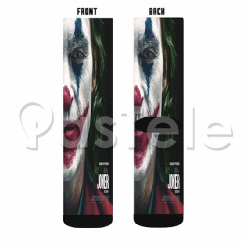 Joker 2 Custom Sublimation Personalized Printed Socks Polyester Acrylic Nylon Spandex