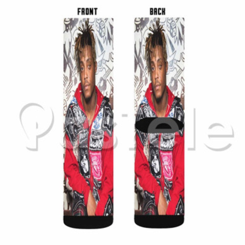 Juice WRLD Music Custom Sublimation Personalized Printed Socks Polyester Acrylic Nylon Spandex