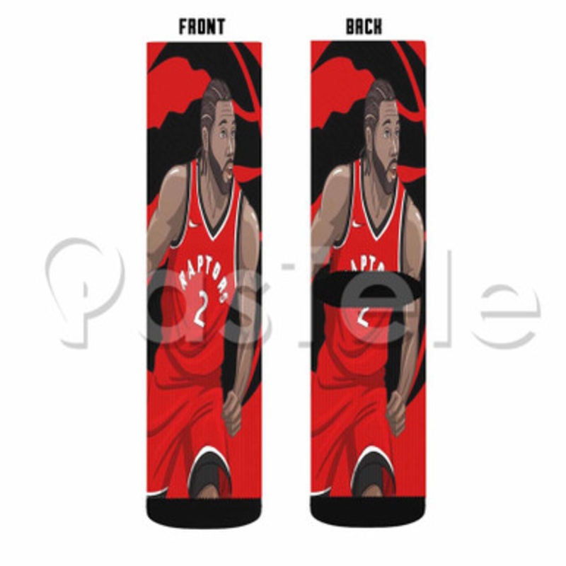 Kawhi Leonard v Custom Sublimation Personalized Printed Socks Polyester Acrylic Nylon Spandex