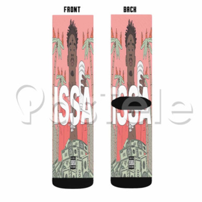 21 Savage Baby Girl Custom Sublimation Personalized Printed Socks Polyester Acrylic Nylon Spandex