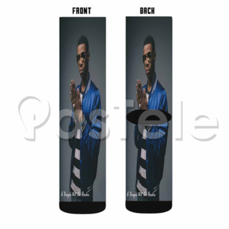 A Boogie Wit Da Hoodie Custom Sublimation Personalized Printed Socks Polyester Acrylic Nylon Spandex