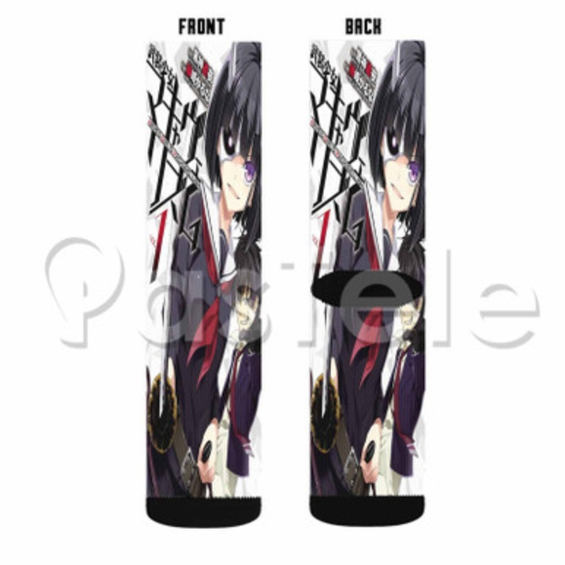 Armed Girl s Machiavellism 2 Custom Sublimation Personalized Printed Socks Polyester Acrylic Nylon Spandex
