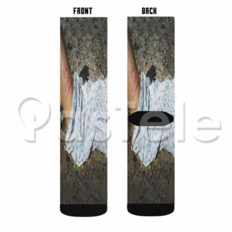 Bad Liar Selena Gomez Custom Sublimation Personalized Printed Socks Polyester Acrylic Nylon Spandex
